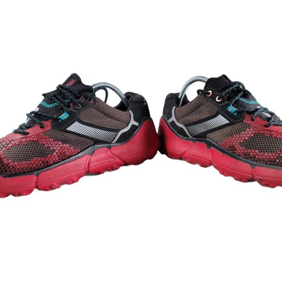 Teva Mens 9 Black Red Athletic Running Walking